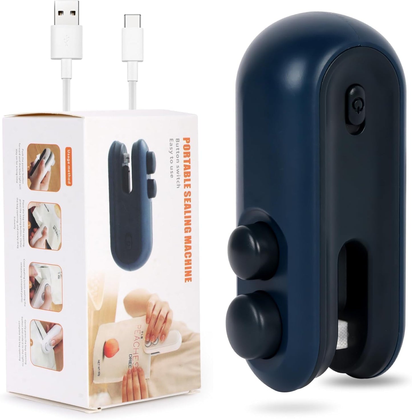 2 in 1 USB magnetic heat sealing and cutting tool